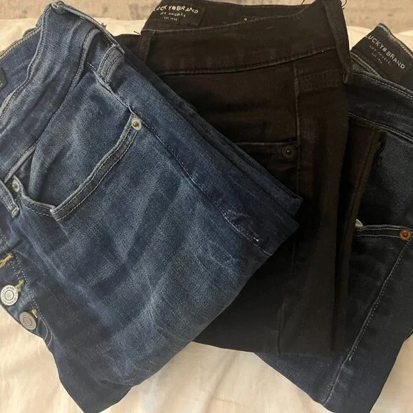 Three Lucky Brand Jeans - Skinny - Size 6 - Picture 1 of 4